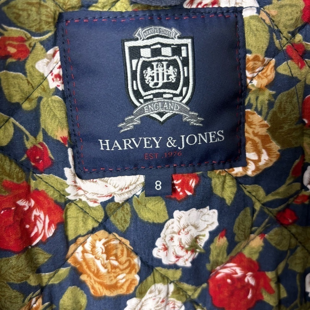 Harvey & Jones Navy Lightweight Quilted Jacket - Picture 5 of 11